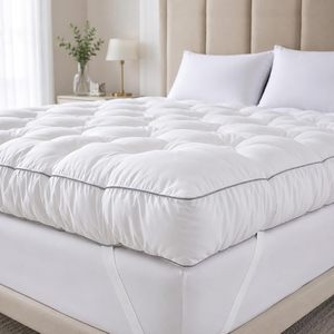 Meilleure Vente : <span class=keywords><strong>Surmatelas</strong></span> Matelassé en Mousse à Mémoire de Forme Épaisse de 5 Pouces pour Soulagement des Douleurs Dorsales, Réduction de la Pression et Soutien de Contour du Corps 2000 GSM - Product Image 1