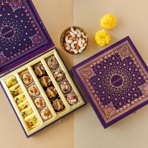 Laminación mate de cartón impreso Mubarak Eid de nuevo diseño para el Festival de Oriente Medio Cajas de regalo de Ramadán y decoraciones de dulces - Product Image 3