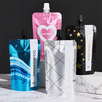 Sac d'emballage de recharge de crème de soin de la peau shampooing lotion pour le corps savon de lavage sirop pochette à bec verseur debout personnalisée pour liquide
