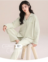 Vêtements de nuit en coton personnalisés de luxe pour femmes, pyjamas tissés pour l'été et l'hiver, vêtements de nuit pour hommes et femmes