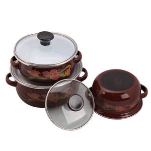 Four hollandais <span class=keywords><strong>en</strong></span> <span class=keywords><strong>fonte</strong></span> Offres Spéciales avec casserole ovale émaillée antiadhésive au design classique et couvercle <span class=keywords><strong>en</strong></span> céramique - Product Image 4