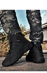 חורף של גברים בסתיו חורף נוח מדברי נוח מגפיים טקטית לנשימה קלה נגד החלקה נעלי קרסול - Product Image 4