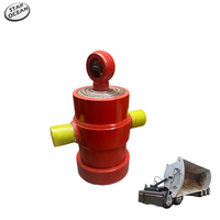 Cylindre hydraulique télescopique pour benne basculante latérale, vérin de levage avec corps en acier inoxydable et piston
