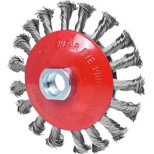 KS TOOLS - 340.0050 Brosse circulaire en fil d'acier à cône antirouille 0,5mm - EAN 4042146236017 ABRASIVES - Product Image 3