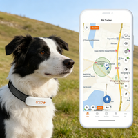 Traceur GPS pour animaux de compagnie, collier traceur GPS 4G pour chiens et chats, étanche IP67, localisation en temps réel, clôture virtuelle, longue durée de vie de la batterie