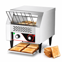 Grille-pain commercial électrique à chaîne, entièrement automatique, en acier inoxydable 304, 7 niveaux de cuisson, COOKAID TT-300 2200W pour boulangerie