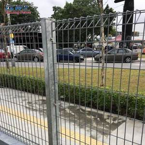 Tlwy PVC tráng nhúng nóng cuộn mạ kẽm hàng đầu tam giác kim loại vật liệu thép hàn dây lưới chống leo lên BRC hàng rào - Product Image 1