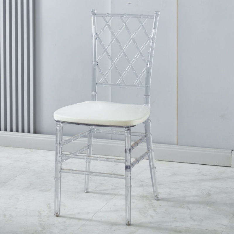 Chaise en maille de cristal [avec coussin en éponge de 2*3 cm]