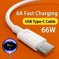 Câble USB Type C 6A 66W, câble de charge super rapide pour Mate 40 30 Xiaomi Samsung, câbles de charge rapide USB, câbles de données