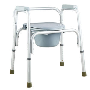 <span class=keywords><strong>Chaise</strong></span> d'aisance de siège de toilette d'équipement médical réglable en hauteur <span class=keywords><strong>avec</strong></span> coussin fixe <span class=keywords><strong>accoudoir</strong></span> équipement de sécurité de salle de bain - Product Image 2