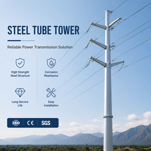 Poste <span class=keywords><strong>de</strong></span> Acero Tubular Galvanizado en Caliente <span class=keywords><strong>de</strong></span> Alta Calidad <span class=keywords><strong>de</strong></span> 33kV 132kV <span class=keywords><strong>para</strong></span> Sistema <span class=keywords><strong>de</strong></span> Líneas <span class=keywords><strong>de</strong></span> Transmisión y Red Eléctrica - Product Image 3