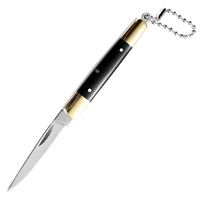 Couteau porte-clés exquis en acier inoxydable pour l'extérieur Mini couteau pliant Portable couteaux à fruits de poche pendentif