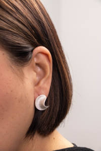 Pendientes de Borla con Piedras Preciosas Reales de Plata con Baño de Rodio y Piedra Lunar Azul Ovalada, Estilo Bohemio, Certificados - Product Image 5