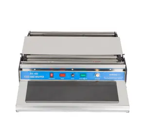 DUOQI BX-450 heat cutting sealing wrapping machine manual hand wrapper forsuper market stretch film wrapping machsealing machine