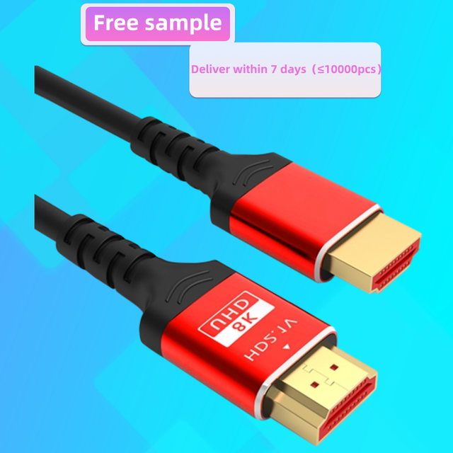 Wholesale High Speed Gold Plated 8k hdmi 2.1 Cable 4K 60Hz 3D 48Gbps 1M 1.5M 2M 3M 5M hdmi Optical Fiber Cable for PS4 PS5
