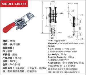Morsetto di chiusura a levetta in acciaio inossidabile per attrezzature industriali per impieghi gravosi - Product Image 2