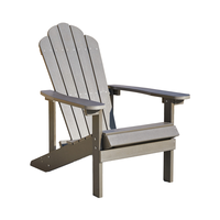 Chaise Adirondack TG pour patio extérieur Chaise pliante en bois et plastique HDPE au design moderne