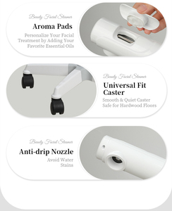 Vaporizador <span class=keywords><strong>Facial</strong></span> Eléctrico Profesional 2 en 1 <span class=keywords><strong>con</strong></span> Lámpara <span class=keywords><strong>de</strong></span> Aumento |   Vaporizador Iónico <span class=keywords><strong>de</strong></span> <span class=keywords><strong>Ozono</strong></span> <span class=keywords><strong>de</strong></span> 750W <span class=keywords><strong>con</strong></span> Tanque <span class=keywords><strong>de</strong></span> 700ml, Certificado CE, para Salón - Product Image 4