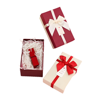 Boîte cadeau de luxe personnalisée avec couvercle et base, boîtes en papier, boîte rigide, emballage, petite boîte en carton haut de gamme avec ruban