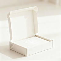 Caja de Regalo de Cartón Reciclable Ecológica Personalizada con Laminación Mate y Diseño Moderno de Avión en Relieve