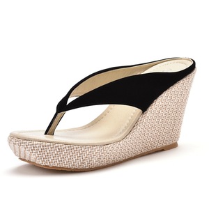 Nouvelles sandales pour femmes à semelle compensée épaisse, style simple et tendance, couleur unie, type claquettes ou mules - Product Image 5