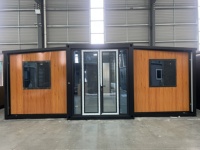 Salle extensible à double aile avec dimensions de 10FT/20FT/30FT/40FT, installation facile pour usage domestique, bureau, bâtiment, école, structure en acier