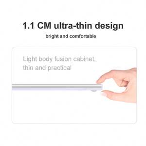 Lumière LED magnétique ultra-mince rechargeable à détecteur de mouvement 5V, dimmable, pour armoire/placard, température de couleur 3500K-6000K - Product Image 4