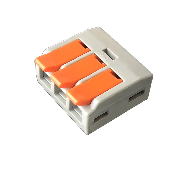 LT-613 Multipurpose Terminal Block 1 In 2 Out 3 Poles Compact Splicing Wire To Wire Connector