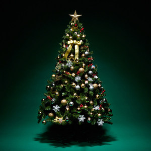 <span class=keywords><strong>Albero</strong></span> di Natale Artificiale di Alta Qualità Serie <span class=keywords><strong>L</strong></span> 12/15/18m, Decorazioni Luminose per Festività - Product Image 1