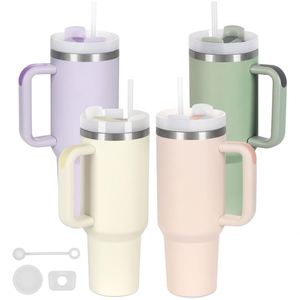 1 Pack 40 oz Tumbler Flip <b>Straw</b> <b>Lid</b> Replacement Fit for <b>Cup</b> Leak-Proof Reusable Tumbler Cover Tumbler <b>Lids</b> - Product Image 1