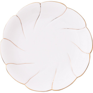 Nuevo Producto, Juego <span class=keywords><strong>de</strong></span> Platos <span class=keywords><strong>de</strong></span> Cerámica, Precio Económico, <span class=keywords><strong>Vajilla</strong></span> <span class=keywords><strong>de</strong></span> Lujo, Plato Blanco <span class=keywords><strong>con</strong></span> Ribete Dorado - Product Image 2
