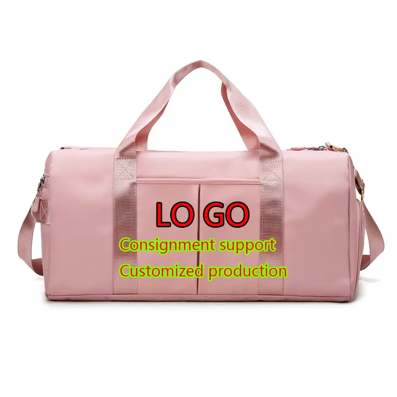 Customized logo Wholesale Fashion Women Waterproof Sport Gym Bag Overnight Travel Duffel Bag Fitness Training Duffle Bag