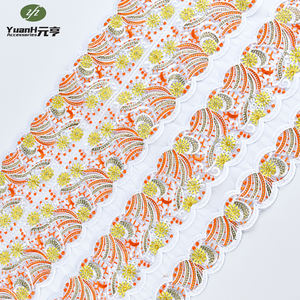 Bordure en dentelle d'organza soluble dans l'eau de haute qualité, sexy, multicolore, avec strass, broderie, 3 ensembles, hotfix, <span class=keywords><strong>DMC</strong></span>, pour robe - Product Image 2