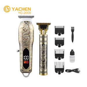 Nouvel ensemble de tondeuses à cheveux YC-2008 Gold, tondeuse à <span class=keywords><strong>barbe</strong></span> et tondeuse à cheveux pour hommes, tondeuse professionnelle pour salon de coiffure - Product Image 2