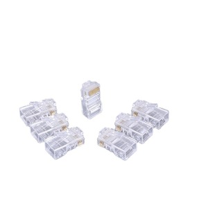 <b>Rj45</b> Non Shielded Cat5e 8P8C Network Connector Ethernet Plug For <b>Cable</b> Wiring Electronics Box Pack - Product Image 4