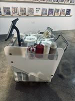 Chariot de glace mobile électrique Miles 2 saveurs tout en un magasin de produits servir et afficher la crème glacée fraîche Gelato