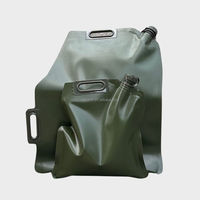Sac de Carburant Pliable Portable Bancy Réservoir Souple Durable en TPU Anti-Statique de Spécification Militaire avec Valve de Base, Tailles de 5L à 30L