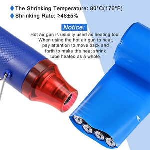 Tube thermorétractable en PVC bleu pour emballage de batterie, pour batterie 18650, tube thermorétractable en PVC de 80 mm - Product Image 4