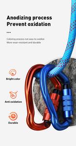 <span class=keywords><strong>Mousqueton</strong></span> d'escalade <span class=keywords><strong>à</strong></span> verrouillage automatique 23kN <span class=keywords><strong>avec</strong></span> logo personnalisé en couleur - Product Image 6
