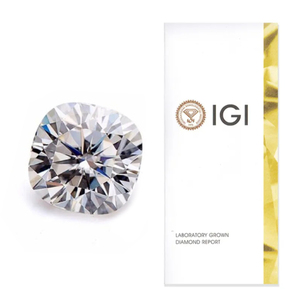 Diamant synthétique de forme coussin de 3 carats, certifié IGI, D <span class=keywords><strong>E</strong></span> VVS2 VS1, coupe excellente, cultivé en laboratoire, diamant CVD pour bijoux - Product Image 4