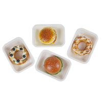Assiettes à dîner jetables en bagasse de canne à sucre, plateaux à fruits en papier carré pour mariages et fêtes d'anniversaire dégradables