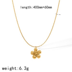 ต่างหูรูปดอกไม้ ชุบทอง 18k ทำจากไทเทเนียมสตีล สำหรับผู้หญิง ชุดเครื่องประดับแฟชั่น ดีไซน์หรูหรา - Product Image 3