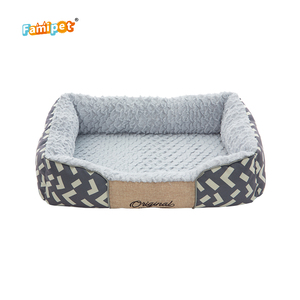 Famipet Hersteller Custom <span class=keywords><strong>Luxury</strong></span> Design Weiche Komfortable Hunde bett Rechteck Wasch bare Haustier Welpe Katze Hunde bett - Product Image 5