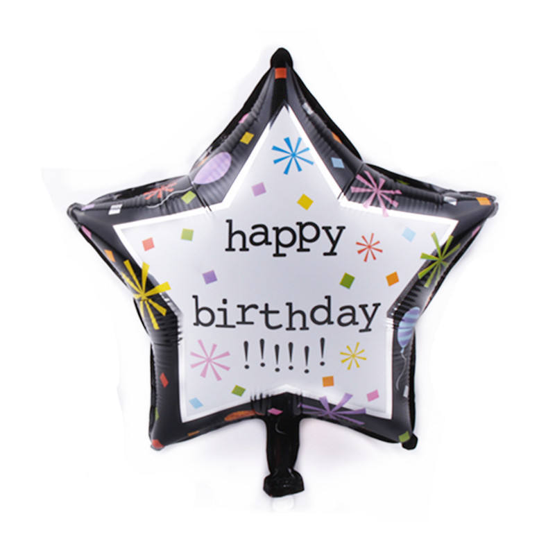 18 Inch Round Happy Birthday Aluminum Film Aluminum Foil Balloon Wholesale Birthday Party Decoration China Model 111