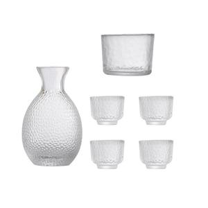 Produsen L Menawarkan Set Sake Kaca Jepang Harga Terjangkau, Set Sake Transparan, Set Pot dan Cangkir untuk Hadiah - Product Image 6
