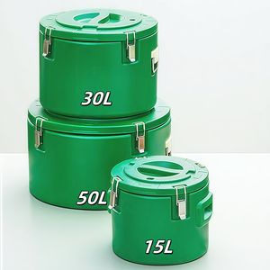 Ticari ve ev kullanımı büyük HotPot gıda ısıtıcısı çift duvar yalıtımlı gıda ısıtıcısı Set 3 adet 15/30/50L - Product Image 1