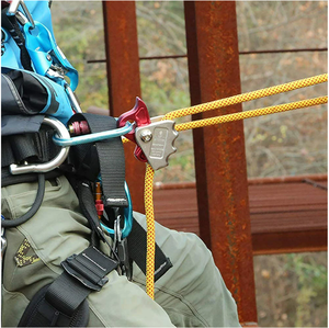 15kn Riser Adjuster Rope Grab Ascender (Fits 9mm - 12mm) for Rock Climbing Protection Rescue
