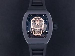 Reloj Mecánico de Hombre con Diseño de Calavera, de Fibra de Carbono, Forma Tonneau, para Negocios y Deportes - Product Image 2
