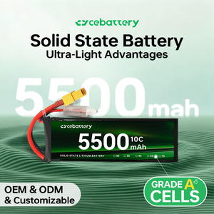 แบตเตอรี่โดรนแบบโซลิดสเตทขายส่ง 5500mAh/9600mAh/11000mAh/22000mAh 3S-8S 15.8V/23.7V พร้อมรอบการใช้งาน 1000 รอบ แบตเตอรี่โดรน 8000mah-8S - Product Image 4