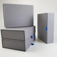 Boîte cadeau personnalisée avec fermeture magnétique, gaufrage, emballage de luxe pour cosmétiques électriques, boîtes en papier